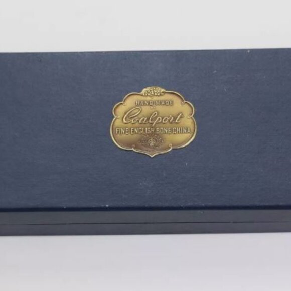 Coalport Elite Gold Bone China Set Made in England Cigarette Holder Two Ashtrays - Picture 5 of 14